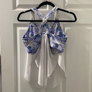 Fabletics tank top with built in shots bra